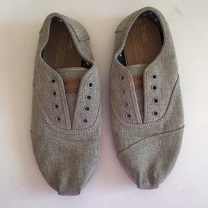 TOMS shoes linen gray size 8.5